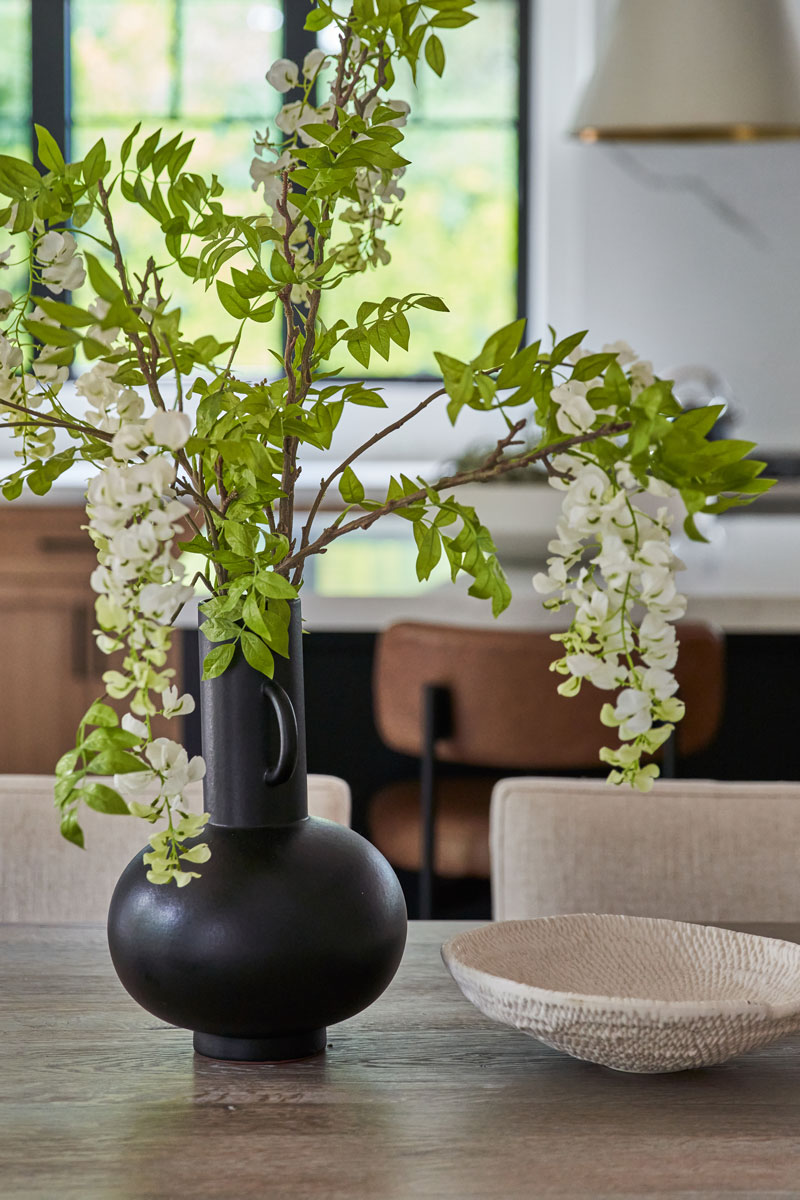 Transitional Farmhouse dining room details